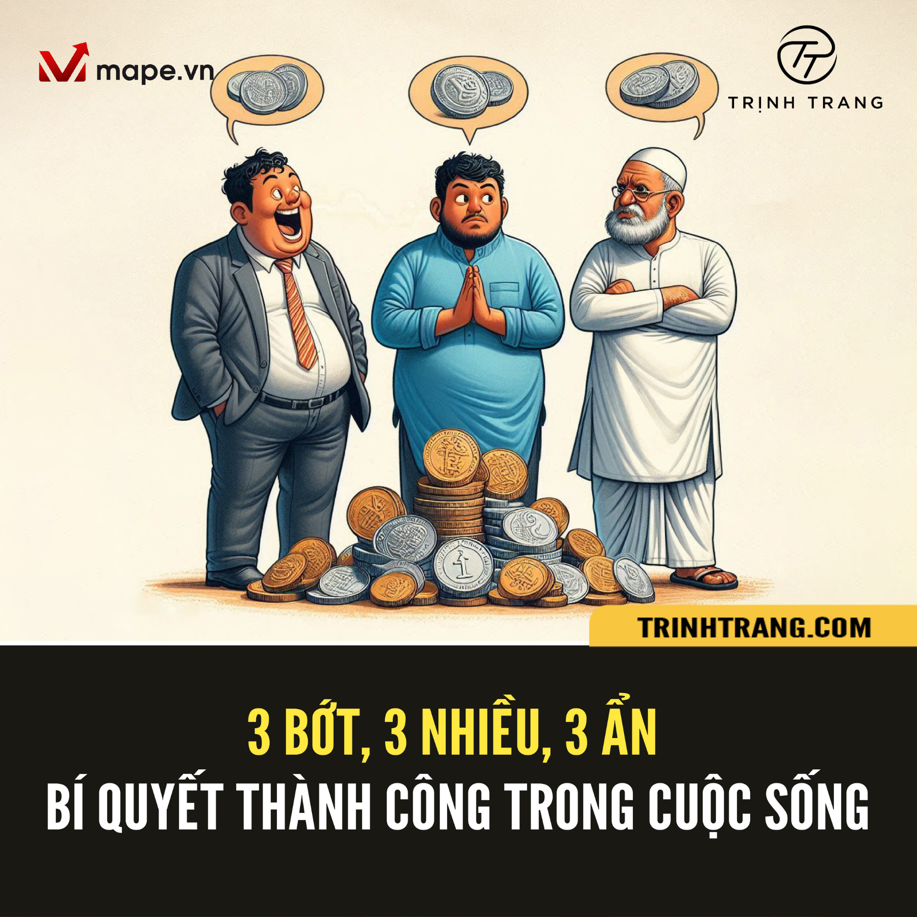 3 BỚT, 3 NHIỀU, 3 ẨN BÍ QUYẾT THÀNH CÔNG TRONG CUỘC SỐNG không phải ai cũng biết